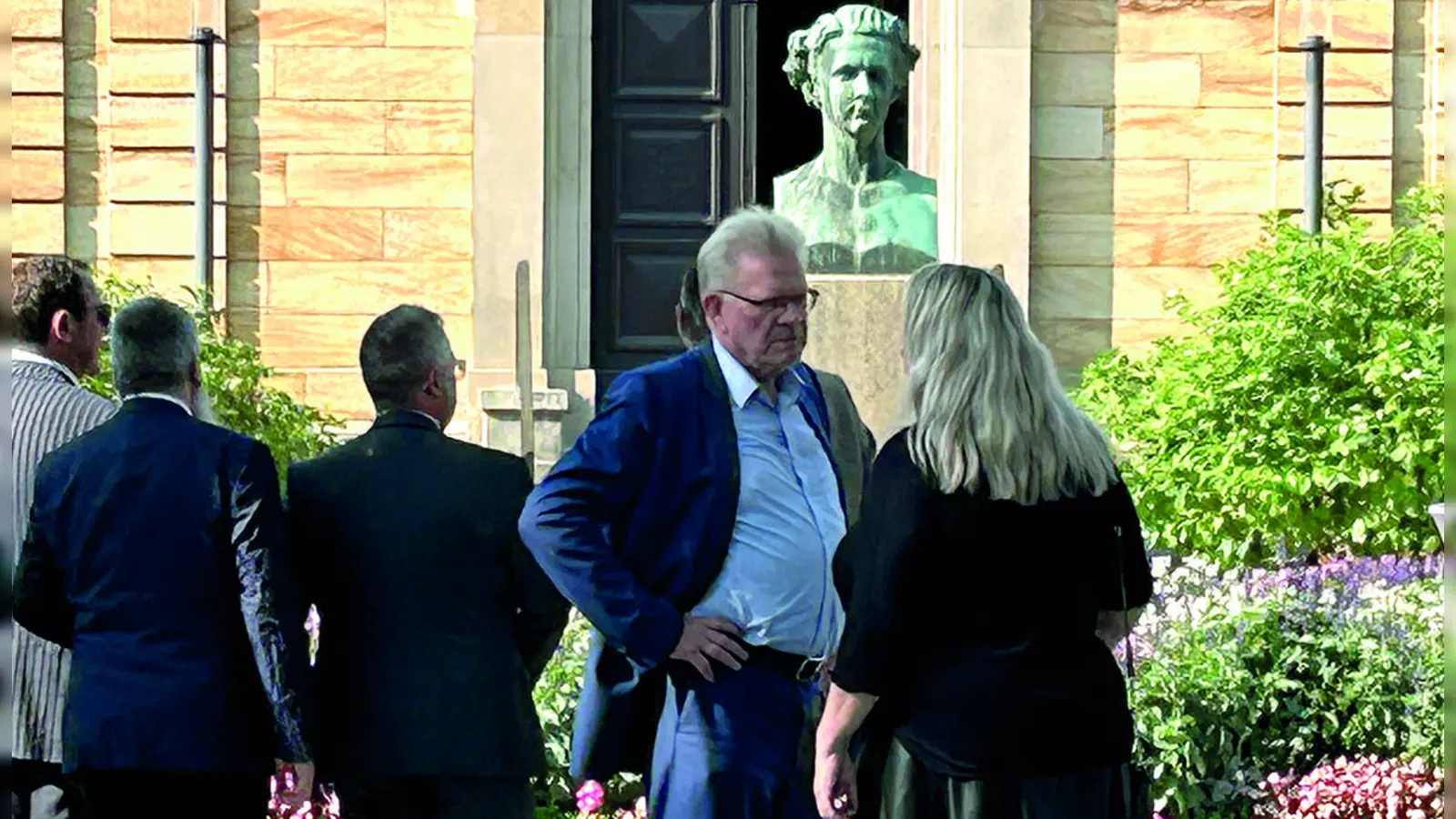 OB Thomas Ebersberger und Festspielleiterin Katharina Wagner.  (Foto: gmu)