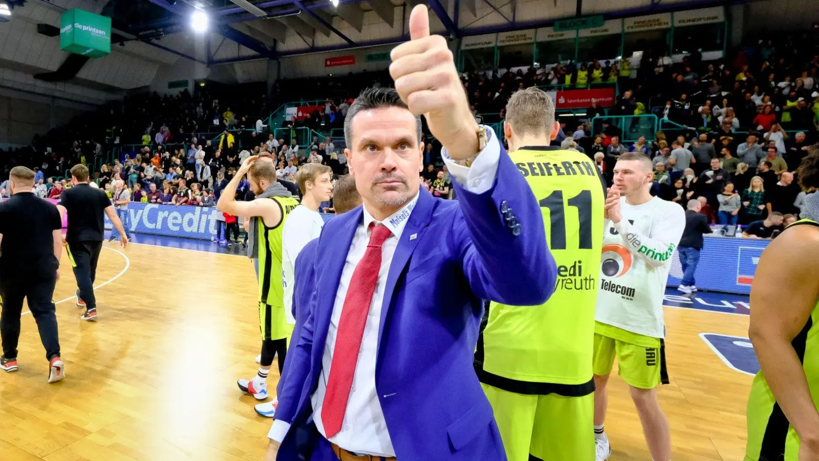 Daumen hoch: Raoul Korner &amp; Co. beendeten das Jahr 2019 mit einem Sieg. (Foto: Thorsten Ochs)