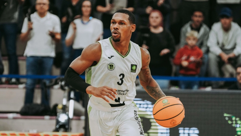 Rayshawn Mart, Teamkapitän der vergangenen Saison, gehört der Mannschaft von Medikamente per Klick Bayreuth in der neuen ProA-Spielzeit 2026/27 nicht mehr an. (Foto: Thorsten Ochs)