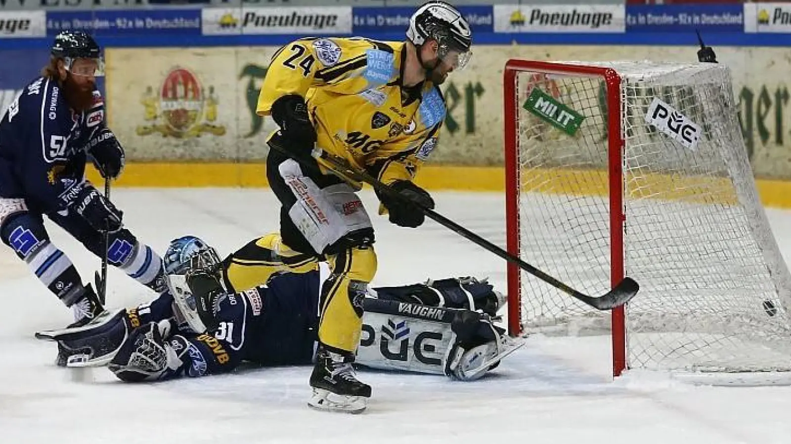 Tigers verlieren in Dresden. / Foto: Peter Kolb. (Foto: inBayreuth.de)