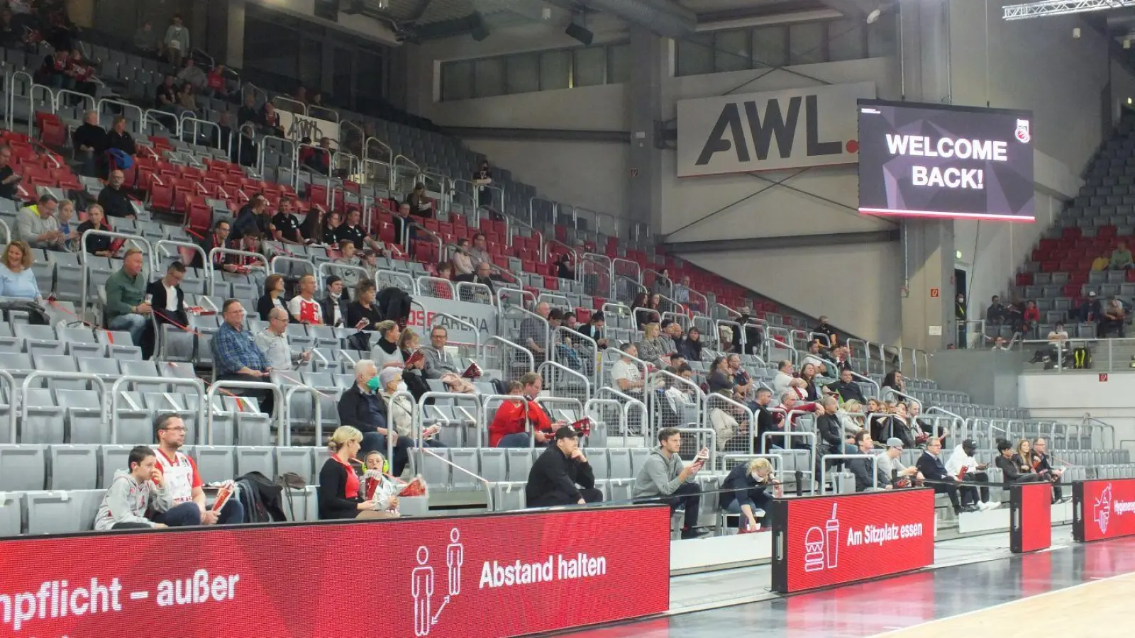 Brose Bamberg gg Oostende Hygienekonzept Brose Arena. Foto: Schmidt (Foto: Roland Schmidt)