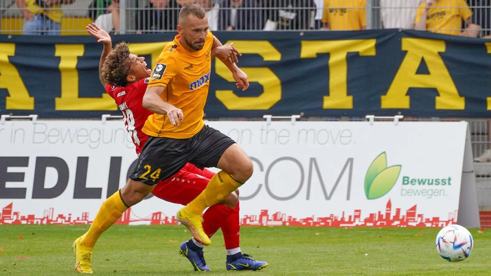 Verteidiger Felix Weber im Heimspiel gegen RW Essen. (Foto: Dörfler)
