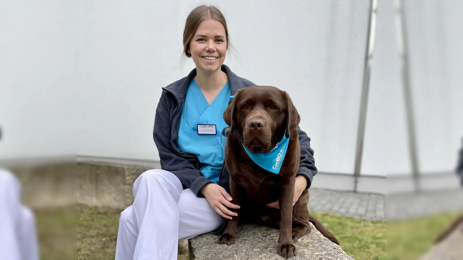Anna-Lena Rosenzweig mit Hund Nala. 	 (Foto: red )