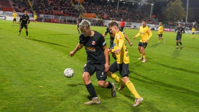 Im Gegensatz zum Hinspiel in der Vorrunde (Bild) musste die SpVgg Bayreuth heute Nachmittag bei der SpVgg Hankofen-Hailing eine 0:1-Niederlage hinnehmen, (Foto: Archiv/sd)