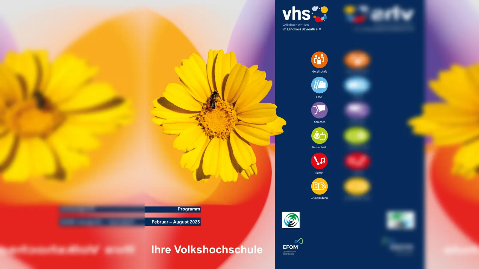 Programmheft zum Frühjahrssemester für Volkshochschulen im Landkreis Bayreuth (Foto: Landratsamt Bayreuth)