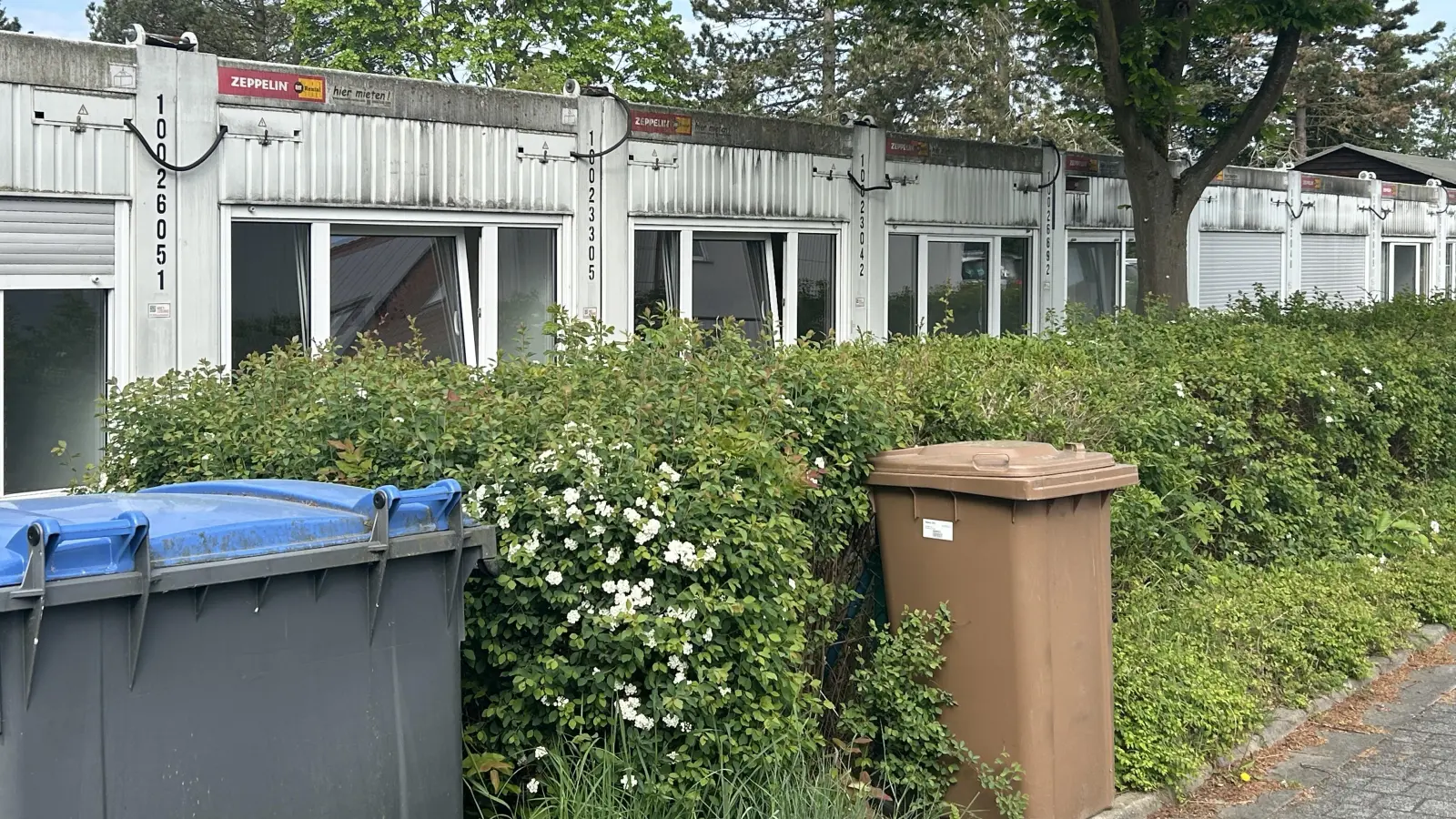  Die Krippen-Kinder der bestehenden Kita sind seit 2019 in Containern untergebracht.  (Foto: gmu)