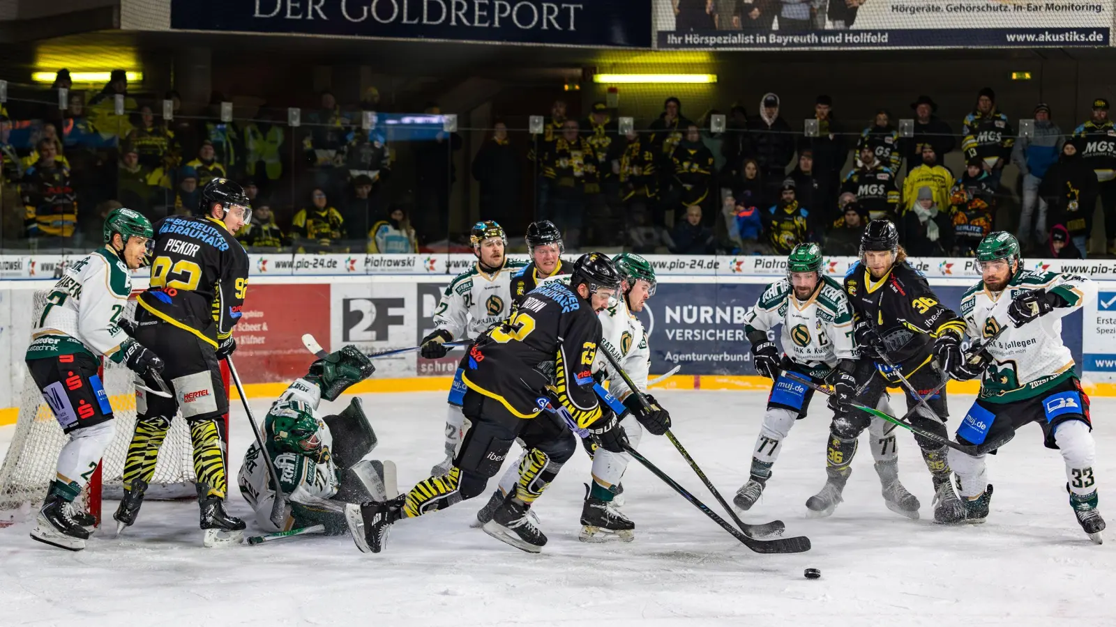 Der eigentlich fest eingeplante Pflichtsieg gegen die Erding Gladiators gelang den onesto Tigers heute Abend nicht. (Foto: Dirk Ellmer)
