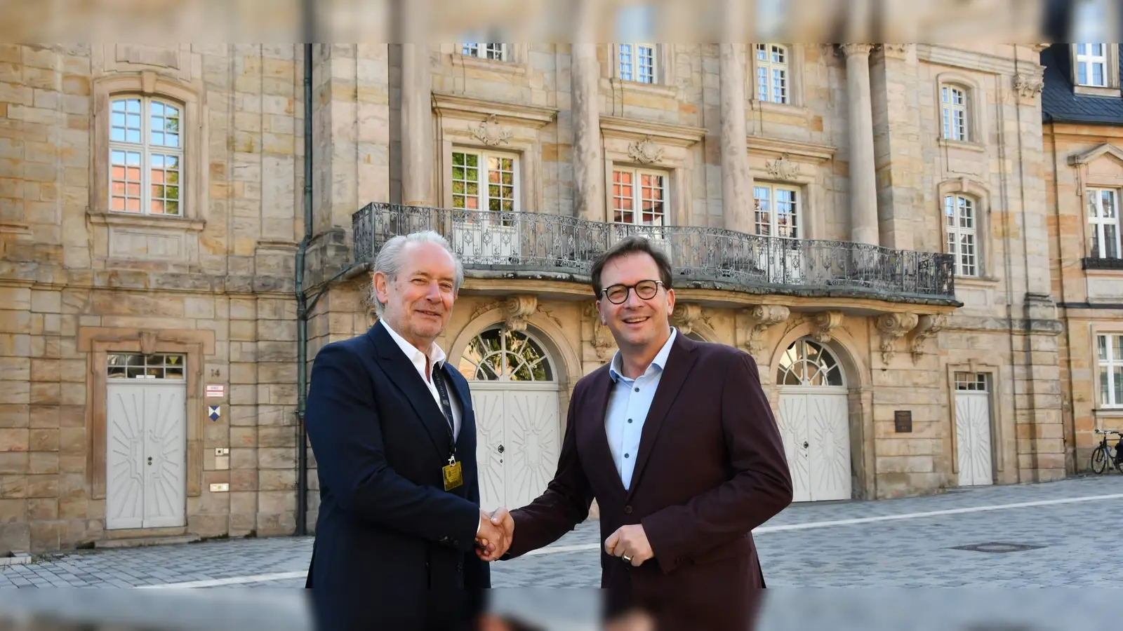 Landtagsabgeordneter Franc Dierl (rechts) und Geschäftsführer von Bayreuth Baroque, Dr. Clemens Lukas. <br> (Foto: Büro MdL F. Dierl )