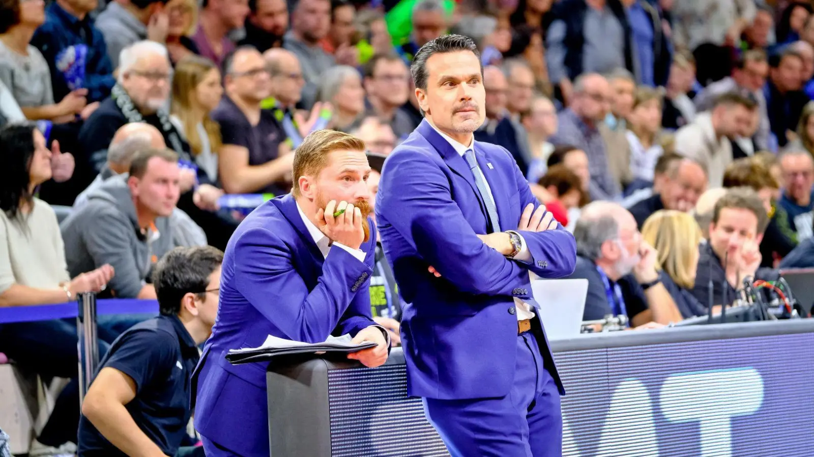 Sahen eine Niederlage ihres Teams: Lars Masell und Raoul Korner. (Foto: Thorsten Ochs)