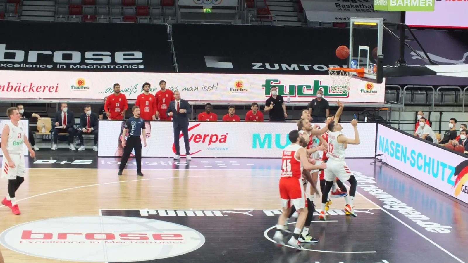 Brose Bamberg gg. Bayern München 07.02.2021 Foto Roland Schmidt (Foto: Roland Schmidt)
